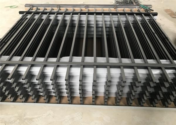 25mm*25mm picket Spear top black steel fence