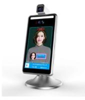 Système extérieur d'Access de porte de Signage de Didplay Digital de 8 pouces avec le thermomètre infrarouge d'alarme de la température avec Live Camera