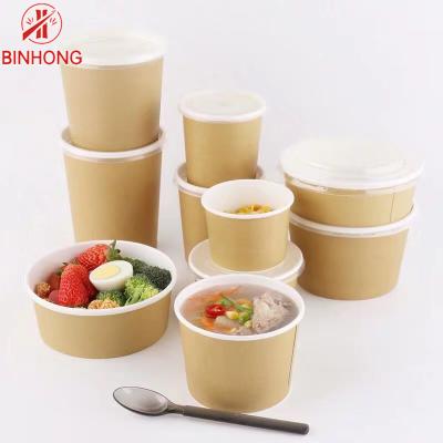 Recipientes afastados redondos do papel de embalagem 32oz Eco