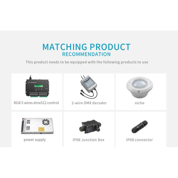 бассейн нержавеющей стали 18W RGBW освещает AC12V IP68 водоустойчивое 1560ma