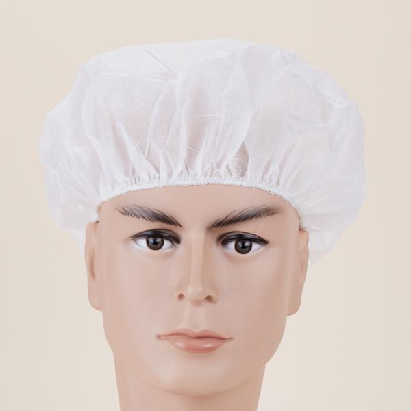 Good Elastic Disposable Head Cover / Hospital Disposable Non Woven Cap