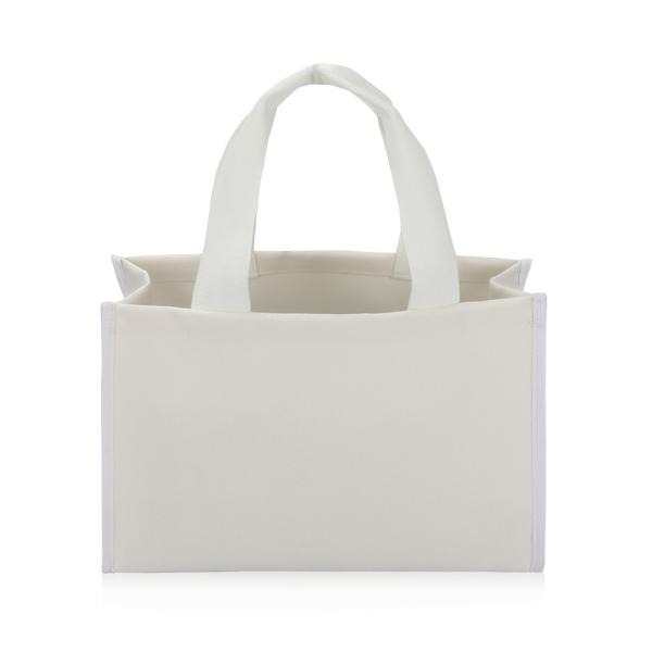 Canvas Tote Bag Eco Friendly Shopping Bags Retail Heavy Duty Thick Bottom 4x4x10