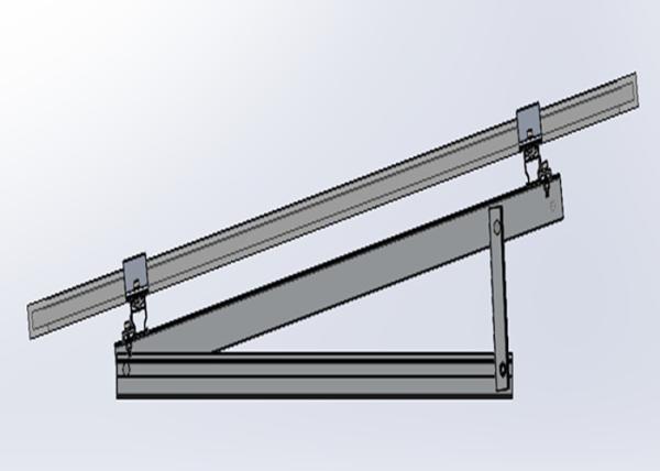 Adjustable Pre Assembled Triangle Flat Roof Solar Mounting System