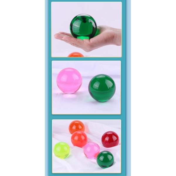 шарик хрустального шара шариков 40mm 50mm прозрачный жонглируя красный голубой акриловый