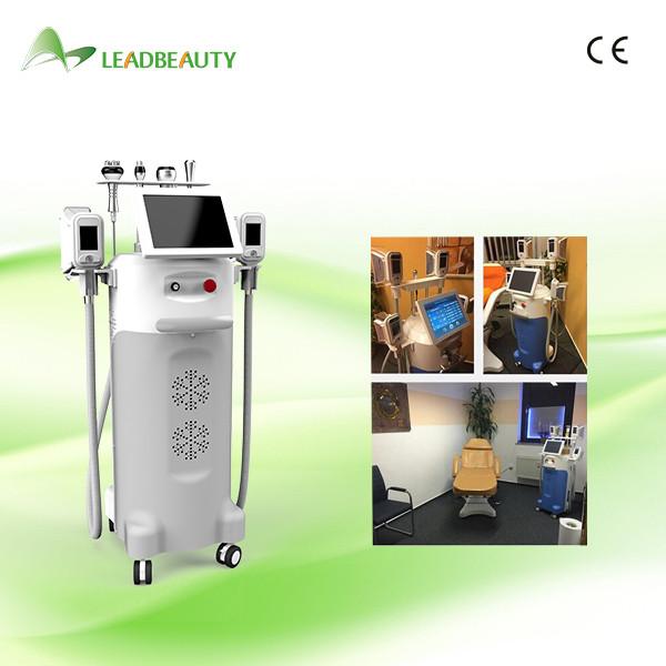 5 Handpieces Cavitation RF fat freezing cryolipolysis slimming machine for skin lifting