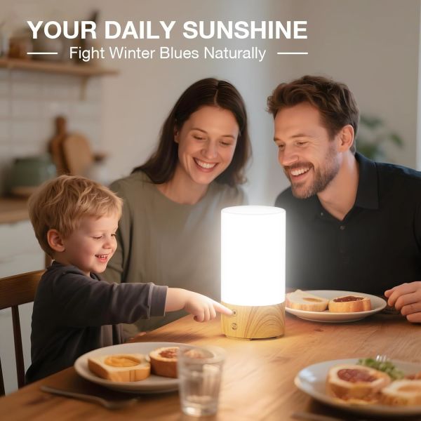 Dimmable Seasonal Affective Disorder Light High CRI 10k Lux Lamp 360 Degree Emitting