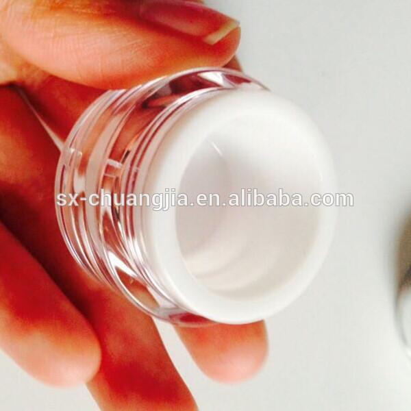 2015 cosmetic 5g eye cream acrylic jar with screw cap