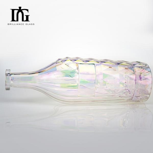 Clear Glass Collar and Cap 700ml Bottle for Vodka Gin Whiskey Rum