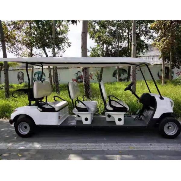 72V 5KW AC System 12 Inch Tire Electric Golf Buggy 6 passenger Lifted Golf Cart