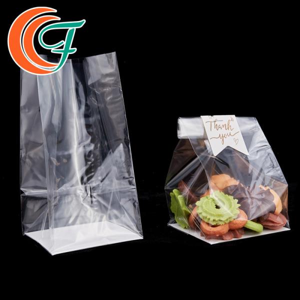 Selo térmico Armazenamento de alimentos Saco de embalagem OPP de fundo plano Saco de plástico OPP de fundo quadrado
