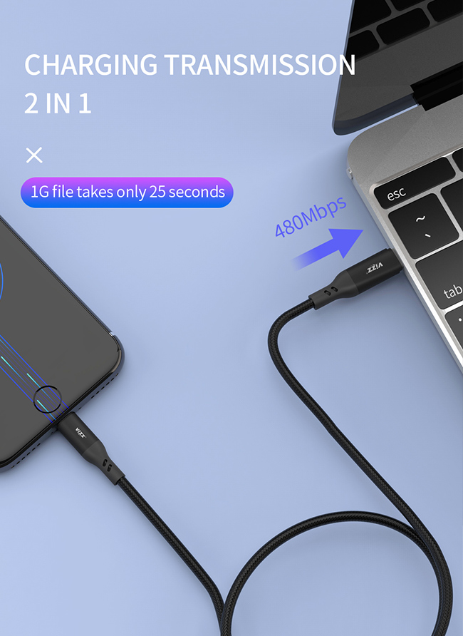 18W быстрые поручая зарядные кабели USB переходника 1000mm для мобильного телефона