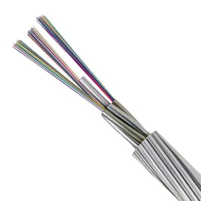 12 24 36 48 72 Core OPGW Cable Aeirlal Fiber Optic Cable Overhead Ground Optical Fibre