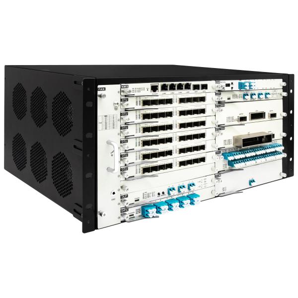 OTN DWDM 5U Chasis 20 ranuras de servicio para 100G 200G 400G de transmisión de entrada de potencia doble