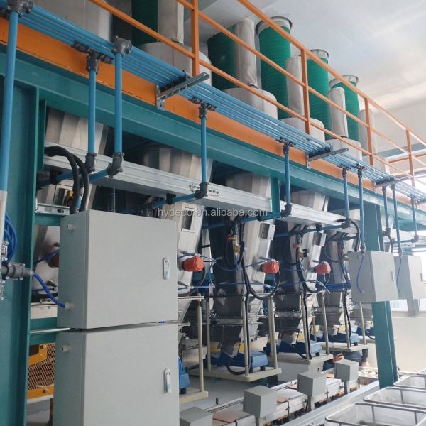PLC Control Mixer Weighing Conveyor Automatic Batching System