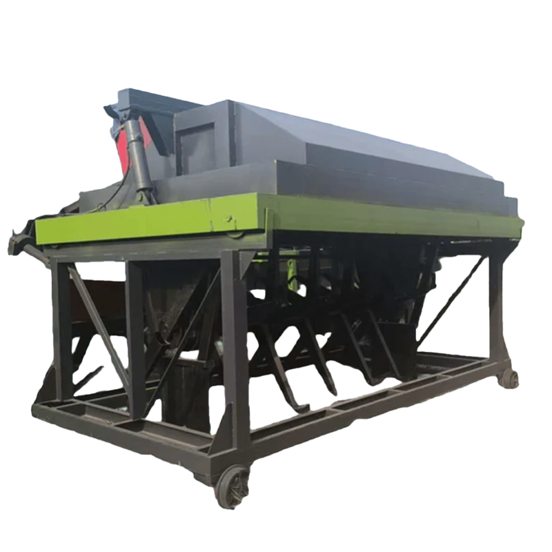 Hydraulic Trough Type Compost Turner for Accelerating Compost Maturation and