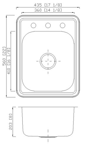 Хандмаде одиночной поверхностное покрытие нержавеющей стали шара почищенное щеткой кухонной раковиной