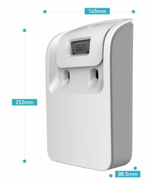 White Electric Air Freshener Dispenser , Lockable Double Sensor Auto Fragrance Dispenser