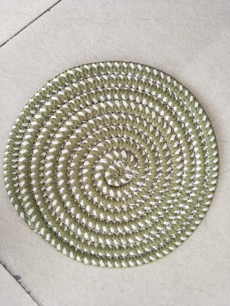 Super microfiber cord woven carpet circle pattern rug right for room under chair decoration