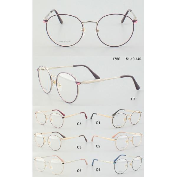 Round Eyewear Stainless Steel Metal Optical Frame