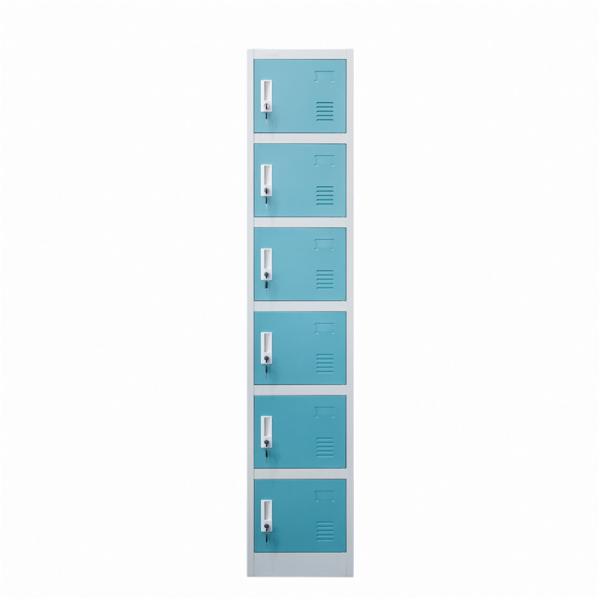 German Metal Lockers With Six Doors Commercial Gym Lockers
