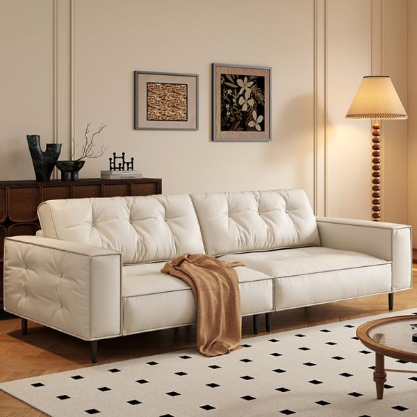 Light Luxury Mid-Century Modular Sectional Sofa for Small Apartment Modern Minimalist Living Room Sofa Set
