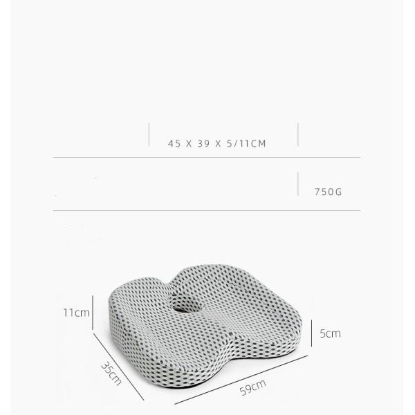Breathable Square Memory Foam Seat Cushion and Pillow for Comfortable Seating Support