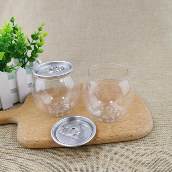 0.2L Bpa Free 10.5G Round Nuts Sweets Plastic Food Cans
