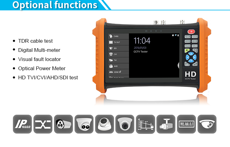 Экран 1280×800 TFT LCD монитор теста CCTV 7 дюймов