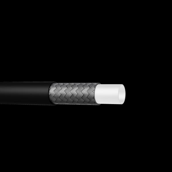 OEM TPU Jacketed PTFE Braided Hose Wear Resistant SS Braided Teflon Hose