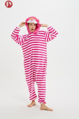 Cosplay Costume Kigurumi Onesie Cheshire Cat Cartoon Animal Pajamas For Halloween