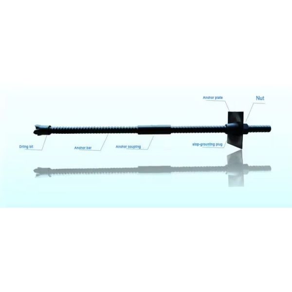 Full Threaded Forged Self Drilling Anchor Bolt System R23 R32 R38 R51 T76 for Ore Mining Tunneling Slope Stabilization
