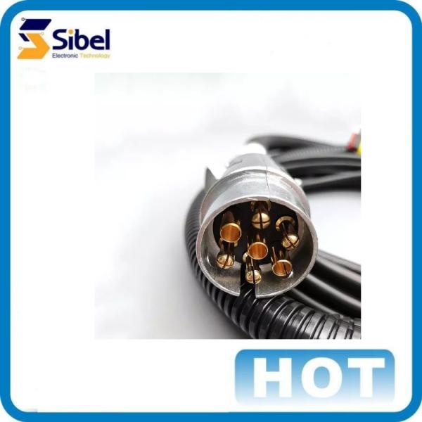 Manufacturer OEM ODM Wire Harness Cable Custom 7P Plug utility trailer wiring harness 7 way trailer wire harness