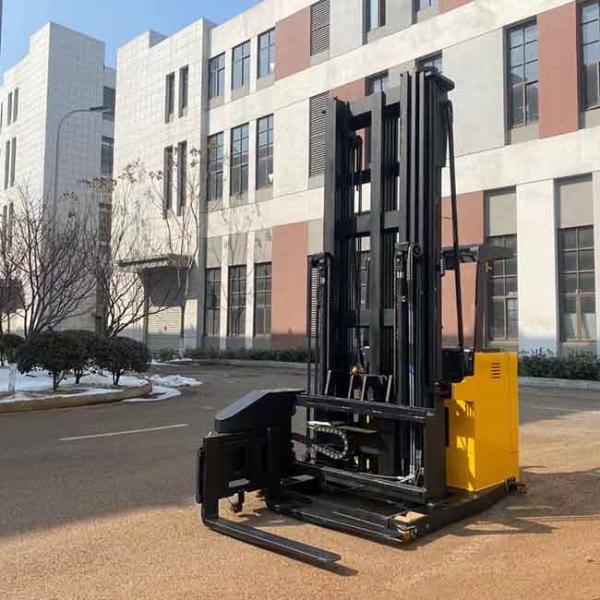 1500kg CSD15 1.5T 3 way pallet stacker standing type Triplex mast 3m to 4.5m