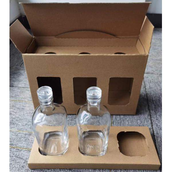 Коробка ликера бутылки цвета 3 Pantone упаковывая для бутылки стекла джина водки вискиа 200ml 375ml