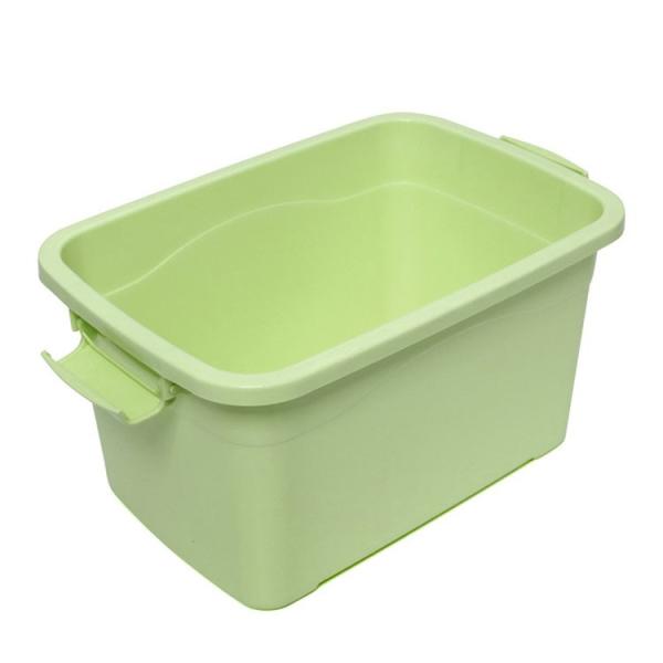 Blue 24L 30L Baby Plastic Storage Organizer Storage Bins With Lids And Wheels