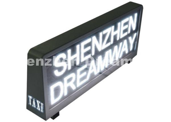 Energy Saving taxi top led display / P5 SMD2727 taxi advertising signs Nationstar 7,500 nits