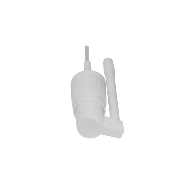White 18/410 Fine Mist Sprayer Medical Nasal Spray Pump With Rotatable Long Nozzle