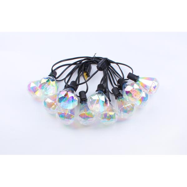 Festoon Length Selectable 2700K Warm White Outdoor LED Christmas Light IP65 Waterproof Holiday String Light E12 Hanging Sockets