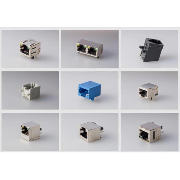 Плата разъема порта RJ45 женская Jack переключателя сети одиночная вверх без трансформатора