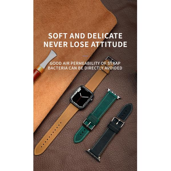 Apple Watch Leather Look Band Bracelet for 38mm 40mm 42mm 44mm Series 7 6 SE 5 4 3 2 1