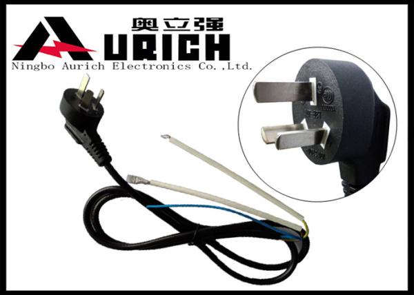 Right Angle 10A 250V 3 Pin Appliance Extension Cord For Refrigerator Chinese Standard