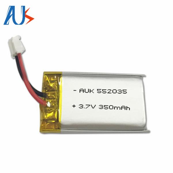 1C 3.7V 350mAh Ультратонкая липо батарея 552035 Литий полимерная батарея