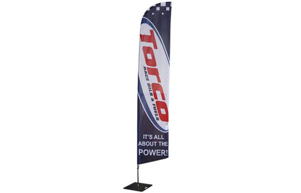 Aluminium / Fiberglass Pole advertising flags and banners , Printed Polyester Flag