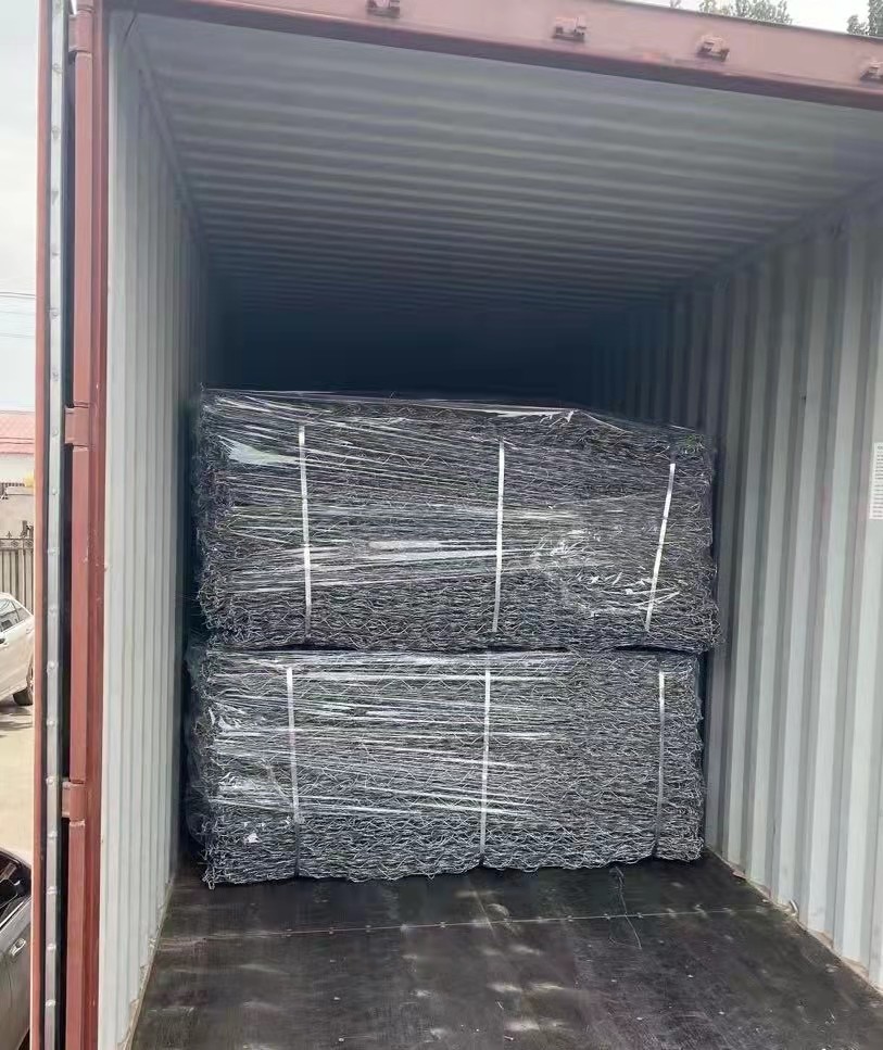 Тяжелый гальванизированный двойник ячеистой сети Gabion переплел сплетенные стены 6×8cm для регулирования паводковых вод