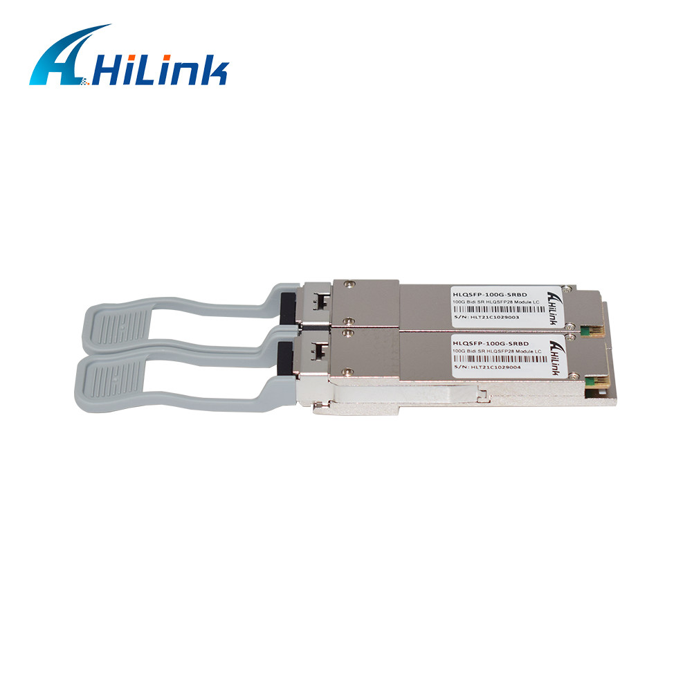 Приемопередатчик SRBD 100G QSFP28 Dual Rate Multimode 850/900nm Duplex LC PAM4 Optical Module