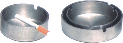 Ashtray нержавеющей стали Ashtrays 410 гостиницы металла портативный отполировал