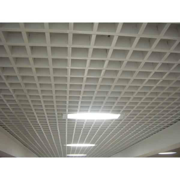 Aluminum Alloy Metal Grid Ceiling 250x250mm For Convention Center