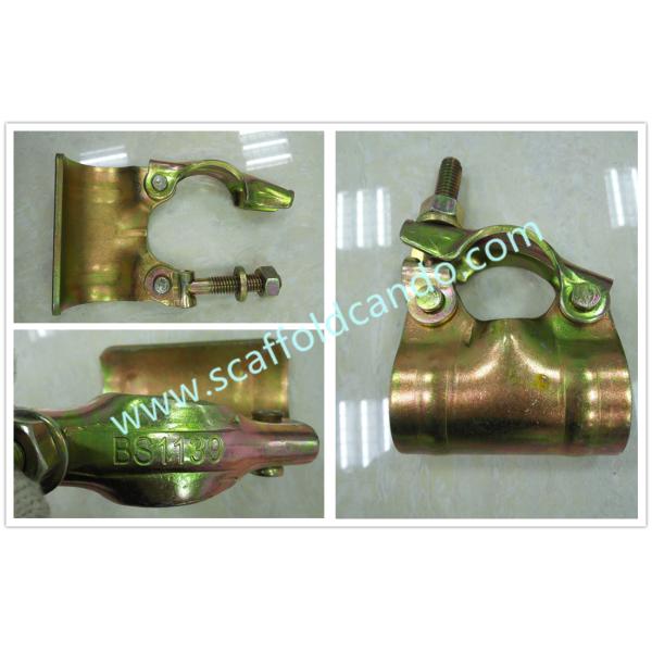 British BS1139 pressed scaffolding galvanized putlog clamp single coupler Q235 useful for OD 48mm tubes and steel plank