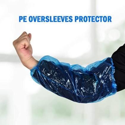 Wholesale Polyethylene Disposable Arm Sleeve Cover 18 Plastic Blue Disposable Arm Sleeves For Cooking And Tattoo
