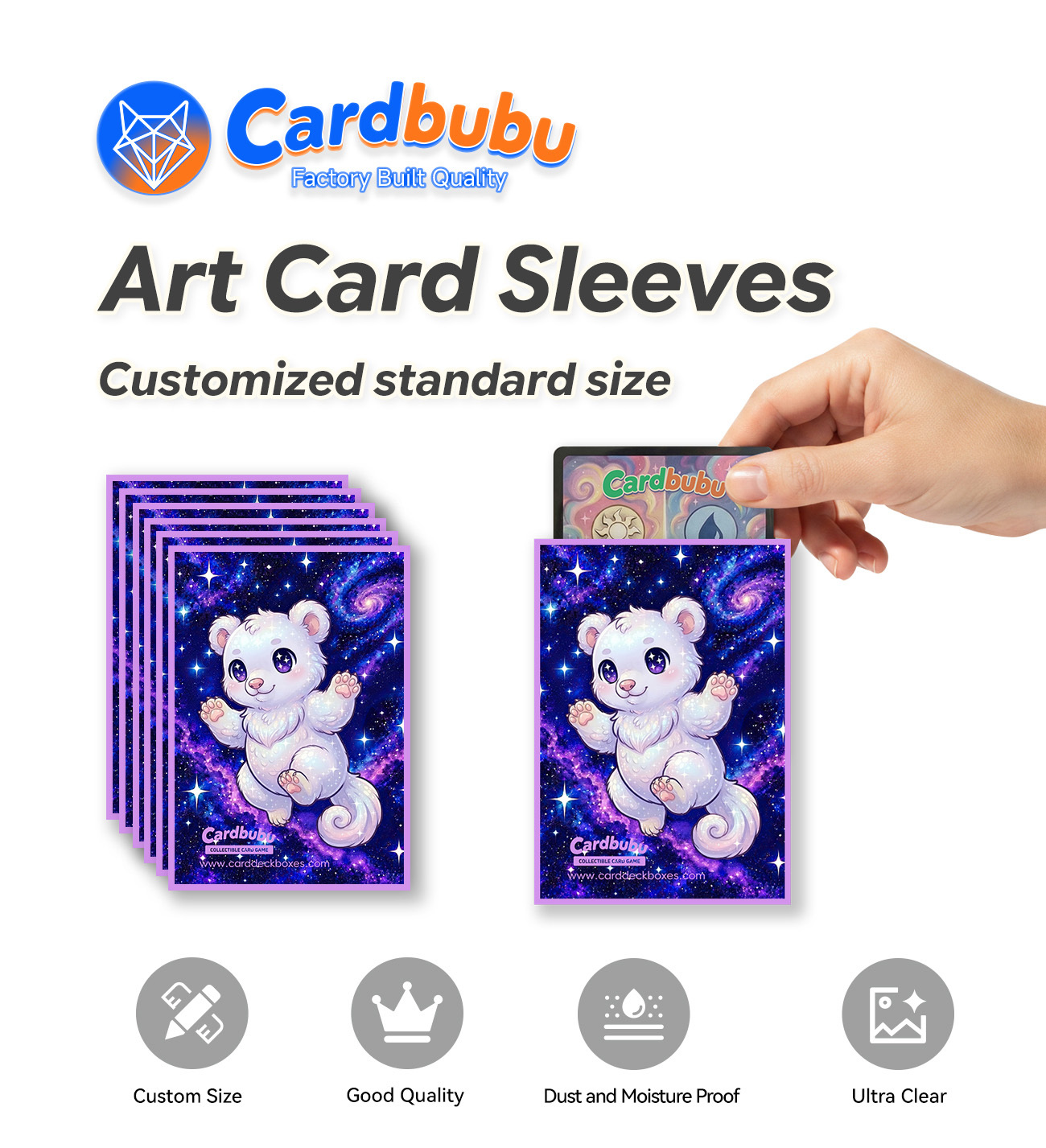 Custom Card Sleeves for TCG Trading Card Games Bulk Factory Supply